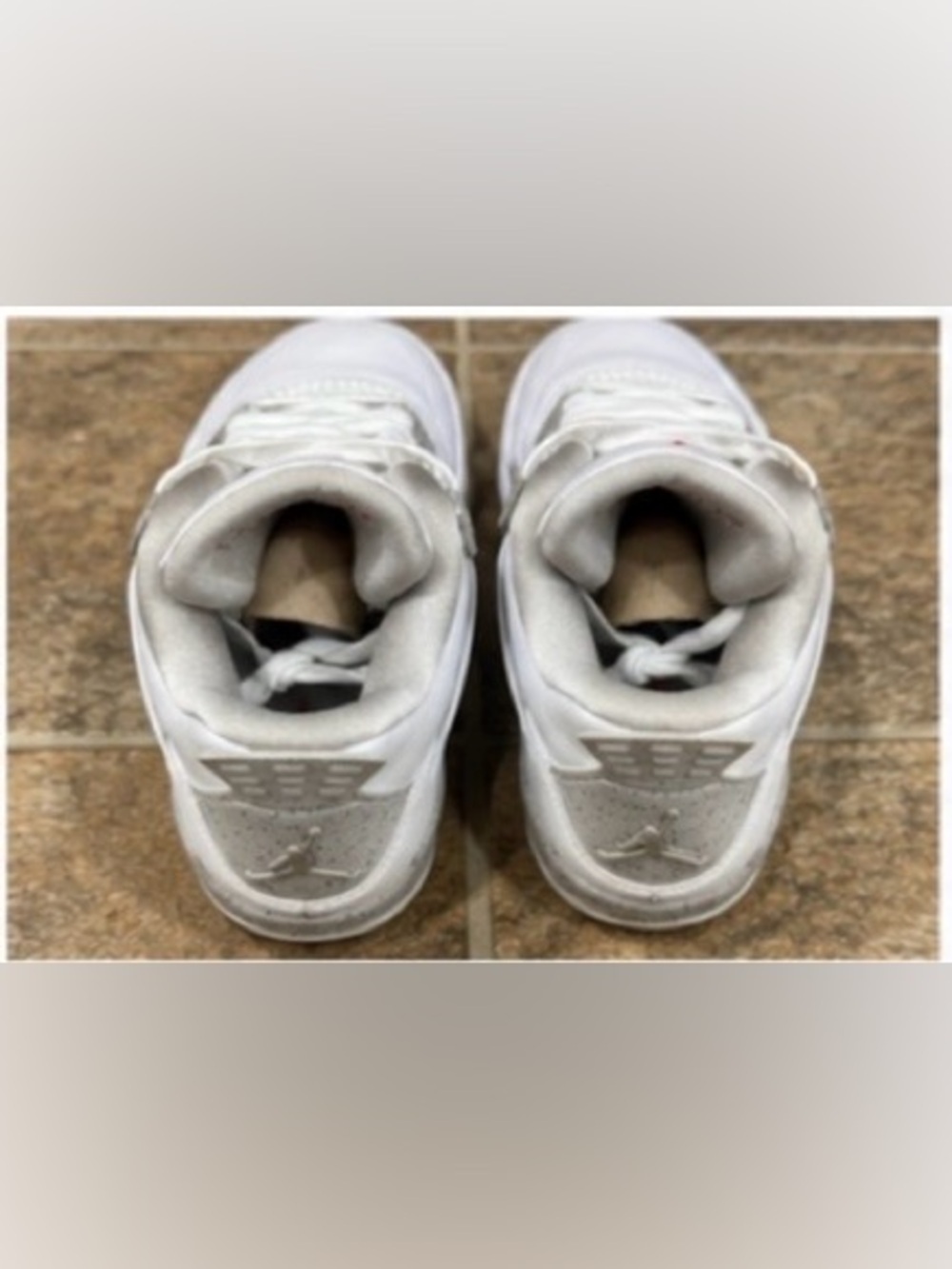 Nike AirJordan 4 Retro GS White Cement Sz 4Y Youth Sneakers GOAT Verified w/ Box - Picture 7 of 12